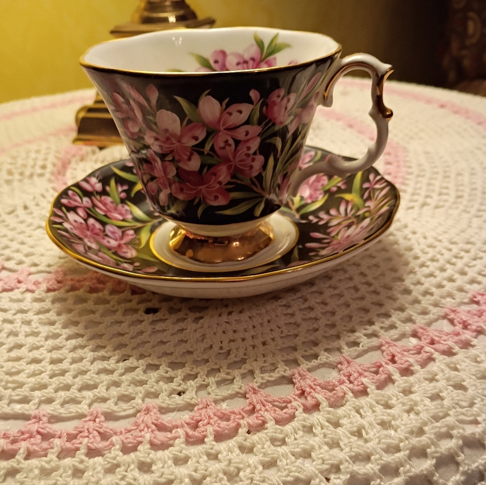 Vintage Royal Albert Bone China Cup&Saucer, Provincial Flower Series, 1970s